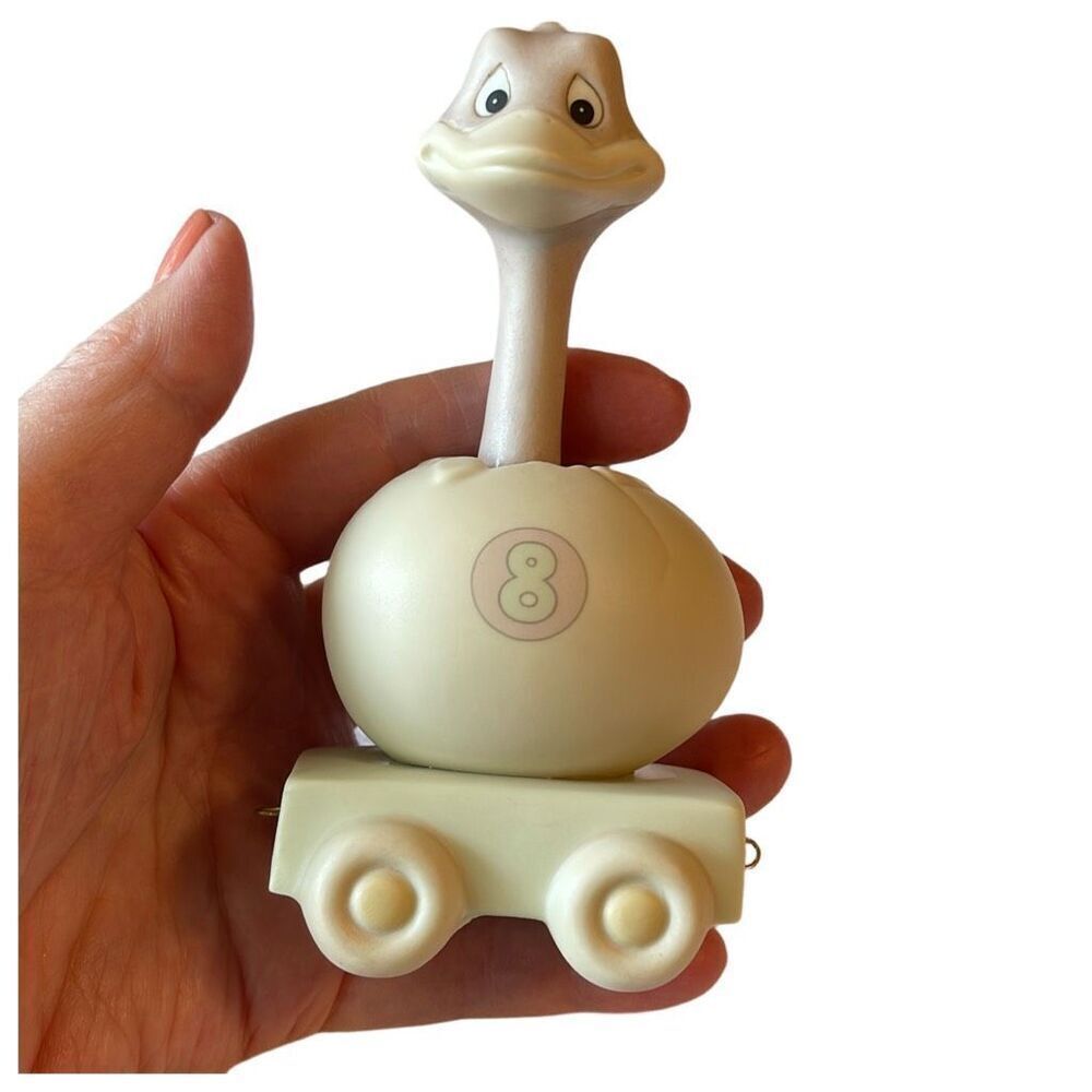 Vintage 1987 Precious Moments Birthday Train 8th Birthday Ostrich.